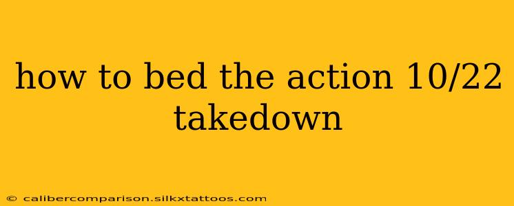 how to bed the action 10/22 takedown