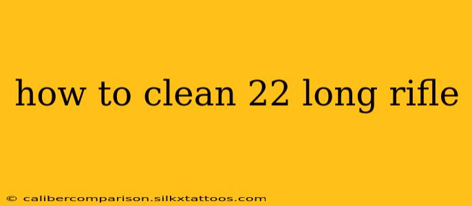 how to clean 22 long rifle