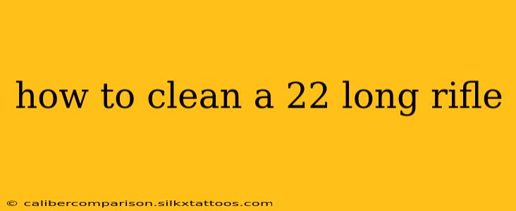 how to clean a 22 long rifle