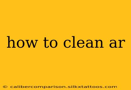 how to clean ar