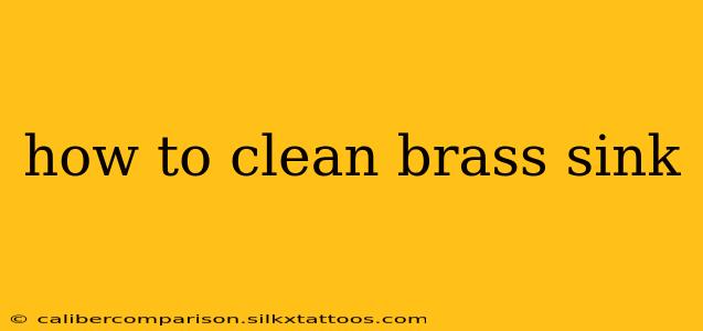 how to clean brass sink