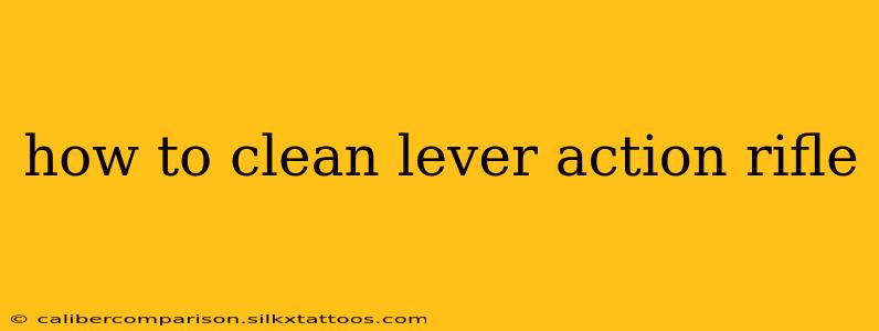 how to clean lever action rifle