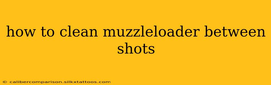 how to clean muzzleloader between shots