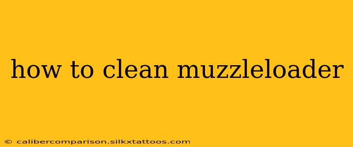 how to clean muzzleloader