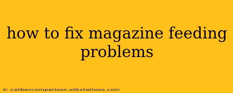 how to fix magazine feeding problems