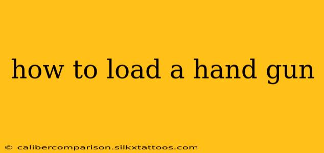 how to load a hand gun