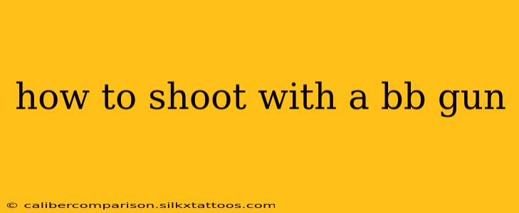 how to shoot with a bb gun