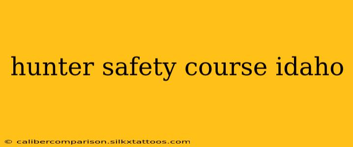 hunter safety course idaho