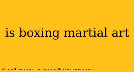 is boxing martial art