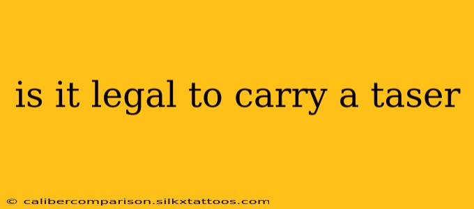 is it legal to carry a taser