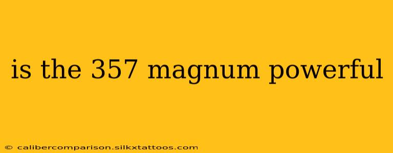 is the 357 magnum powerful