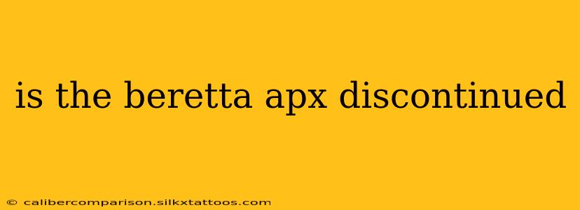 is the beretta apx discontinued