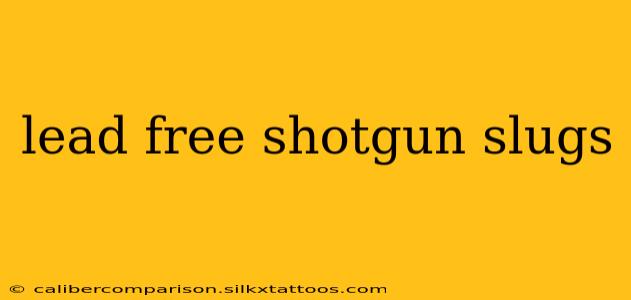 lead free shotgun slugs