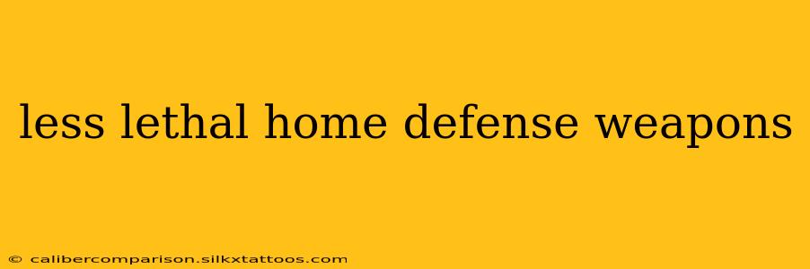 less lethal home defense weapons