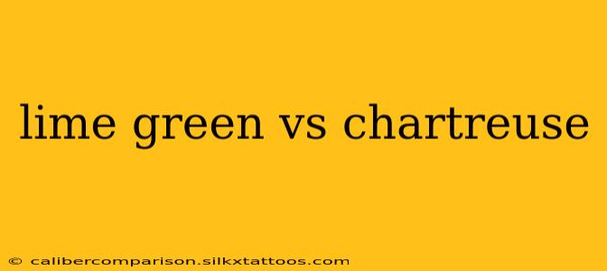 lime green vs chartreuse