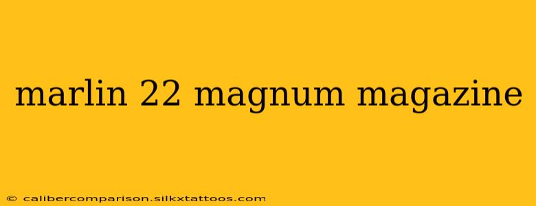 marlin 22 magnum magazine