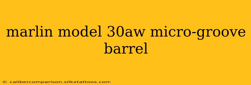 marlin model 30aw micro-groove barrel