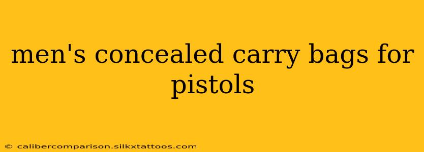 men's concealed carry bags for pistols