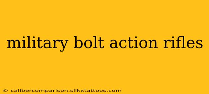 military bolt action rifles