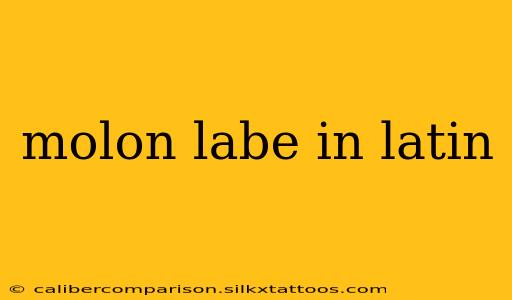 molon labe in latin