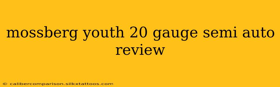 mossberg youth 20 gauge semi auto review