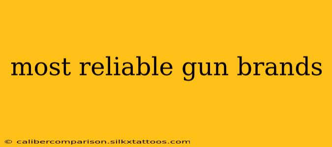 most reliable gun brands