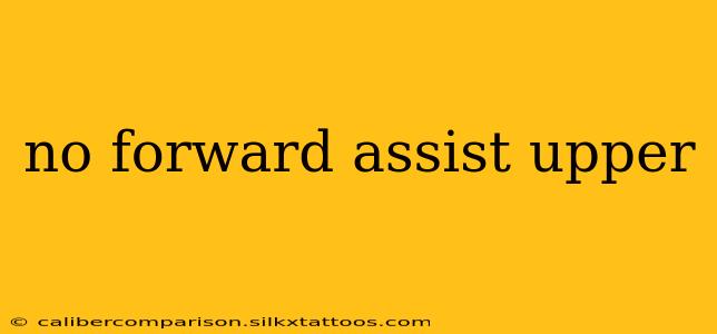 no forward assist upper