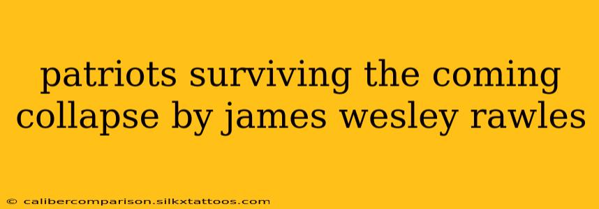 patriots surviving the coming collapse by james wesley rawles