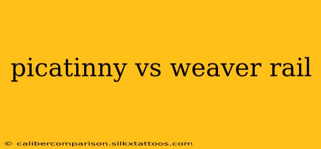 picatinny vs weaver rail