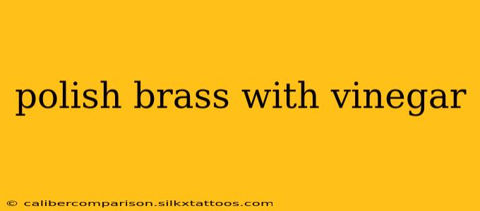 polish brass with vinegar