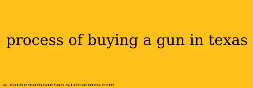 process of buying a gun in texas