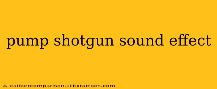 pump shotgun sound effect