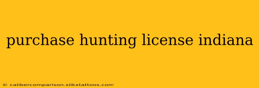 purchase hunting license indiana