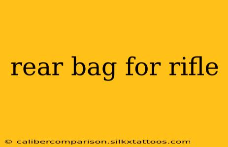 rear bag for rifle