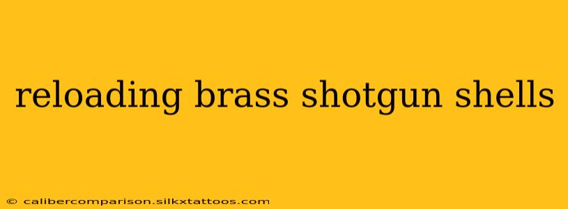 reloading brass shotgun shells