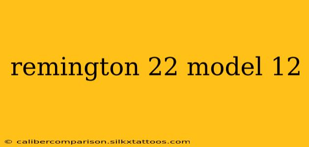 remington 22 model 12