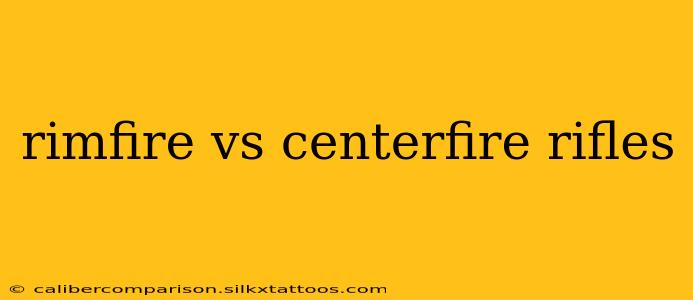 rimfire vs centerfire rifles