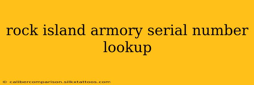 rock island armory serial number lookup