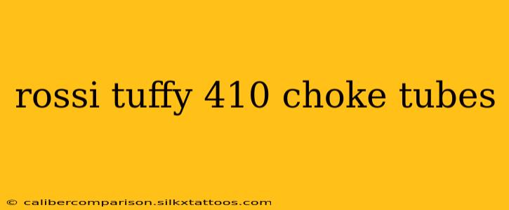 rossi tuffy 410 choke tubes