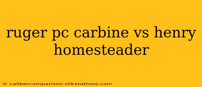 ruger pc carbine vs henry homesteader