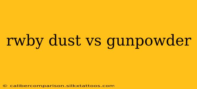 rwby dust vs gunpowder