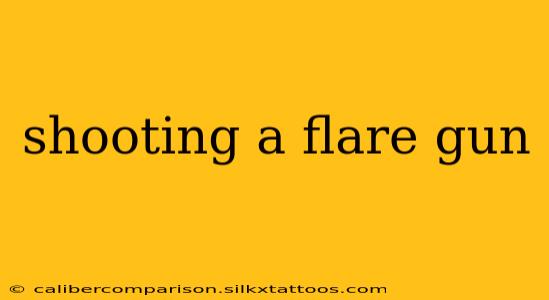 shooting a flare gun