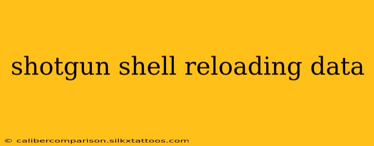 shotgun shell reloading data