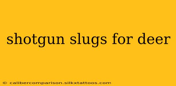 shotgun slugs for deer