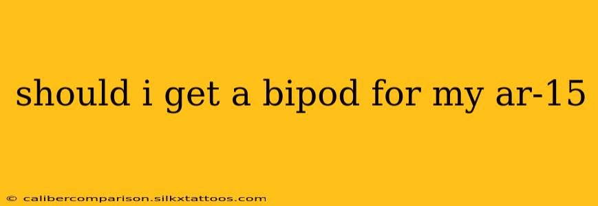 should i get a bipod for my ar-15