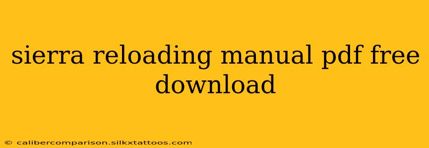 sierra reloading manual pdf free download