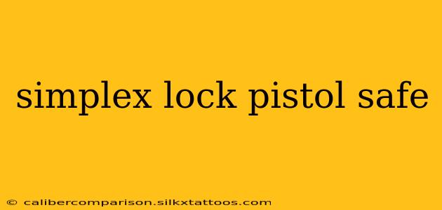 simplex lock pistol safe