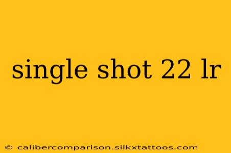 single shot 22 lr