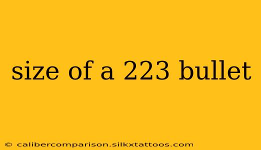 size of a 223 bullet