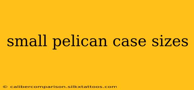 small pelican case sizes